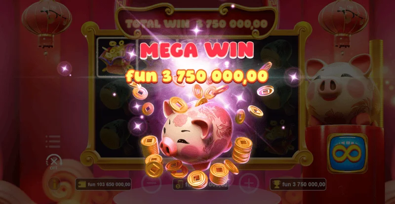 Lucky Zhu - mega win screen