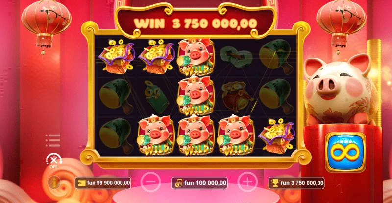 Lucky Zhu - win with Wild on the reels